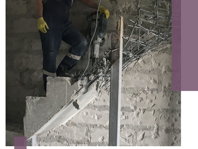 Демонтаж металлических и бетонных лестниц в Апшеронске
