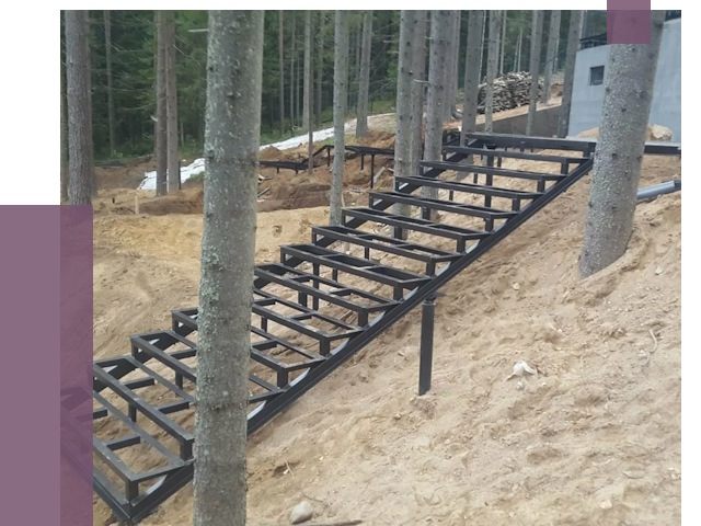 Монтаж металлических лестниц в Апшеронске от 13579 руб. 