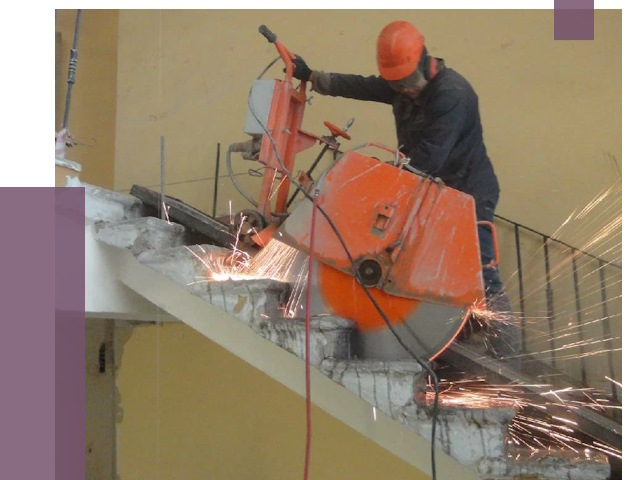 Демонтаж бетонных лестниц в Апшеронске от 4612 руб. за м2 | ПРОЛЁТ-Пшр