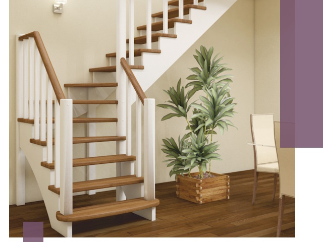 Г-образные лестницы под ключ в Апшеронске — изготовление и монтаж