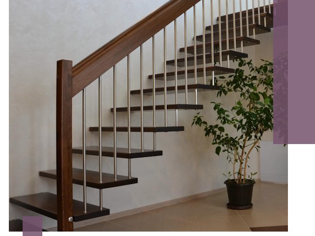 Лестницы на больцах под ключ в Апшеронске – изготовление и монтаж