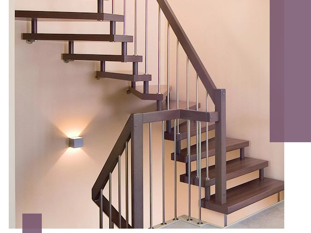 Изготовление лестниц на больцах в Апшеронске под ключ