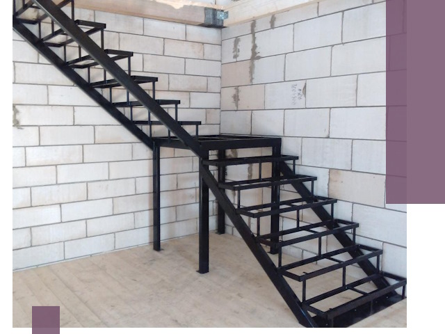 Лестницы на металлокаркасе под ключ в Апшеронске — изготовление и монтаж