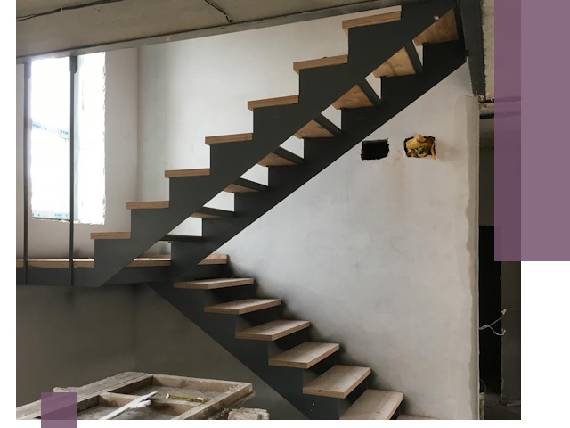 Изготовление лестниц на металлокаркасе в Апшеронске от производителя