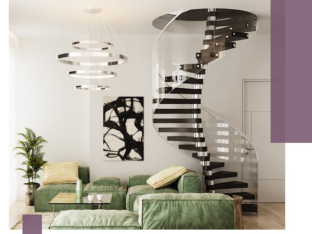 Лестницы для двухуровневой квартиры в Апшеронске — изготовление и монтаж