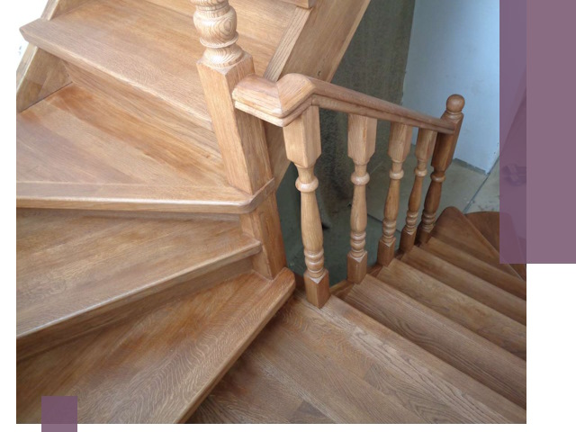 Дубовые лестницы под ключ в Апшеронске: изготовление и монтаж