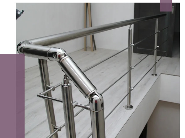 Перила из нержавеющей стали в Апшеронске от 9018 руб. под ключ | ПРОЛЁТ-Пшр