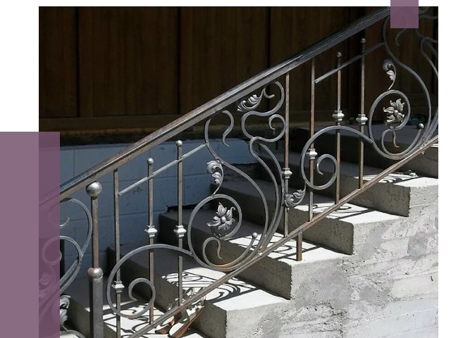 Кованые перила в Апшеронске от 8711 руб. под ключ — качество от ПРОЛЁТ-Пшр