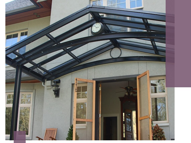 Изготовление и монтаж навесов и козырьков в Апшеронске