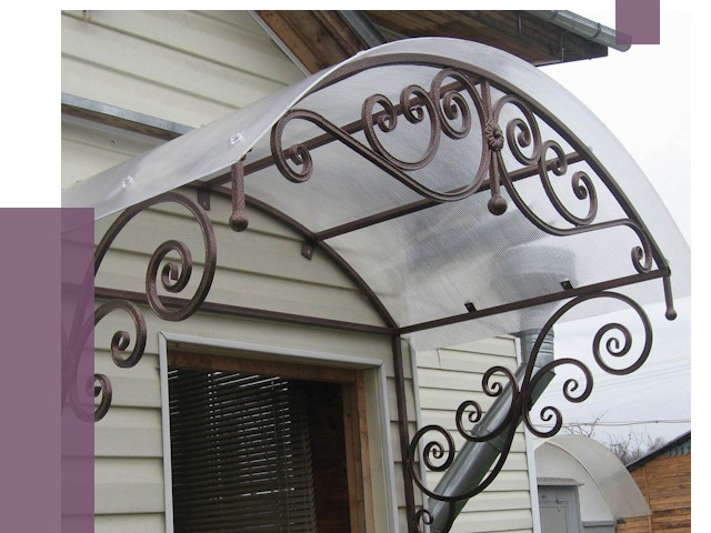 Изготовление козырьков в Апшеронске от 7379 руб. — заказать | ПРОЛЁТ-Пшр