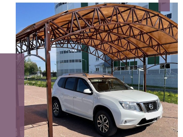 Недорогие навесы в Апшеронске от 43042 руб.  | ПРОЛЁТ-Пшр