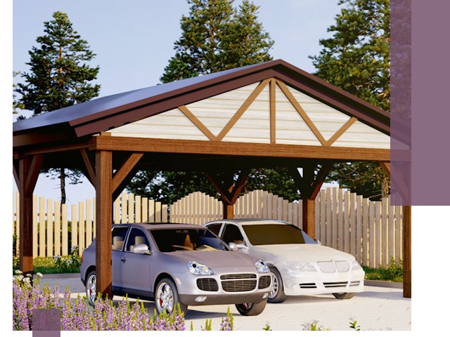 Навесы для автомобиля в Апшеронске — изготовление и монтаж