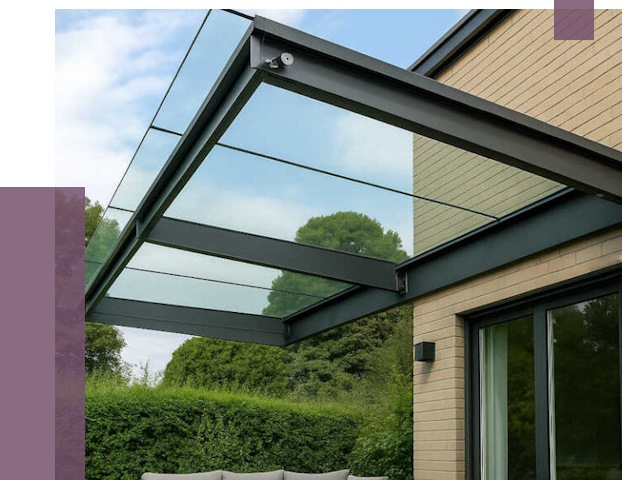 Стеклянные навесы и козырьки в Апшеронске от 12298 руб.