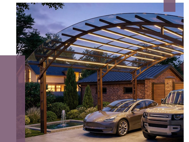 Металлические навесы в Апшеронске от 12708 руб. под ключ — ПРОЛЁТ-Пшр