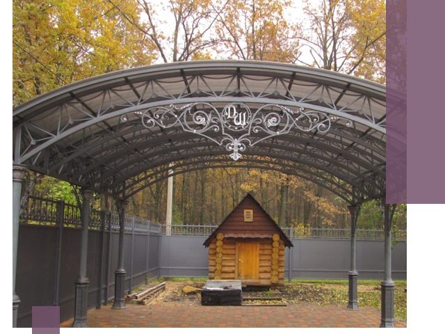 Кованые навесы премиум-класса под заказ в Апшеронске