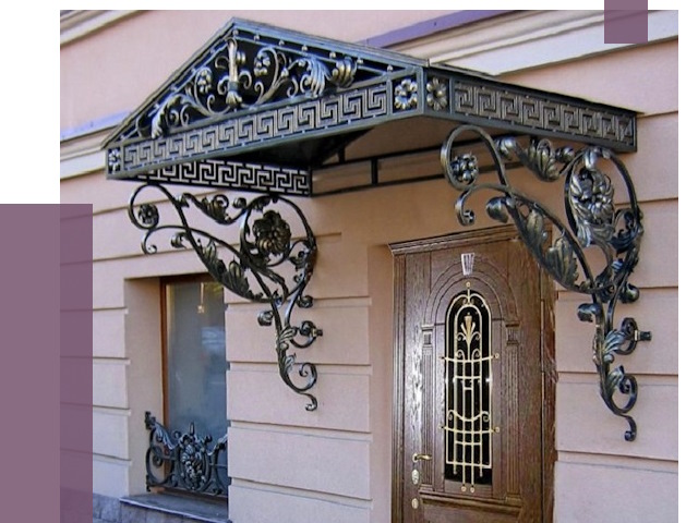 Кованые козырьки в Апшеронске под ключ от 12759 руб. — ПРОЛЁТ