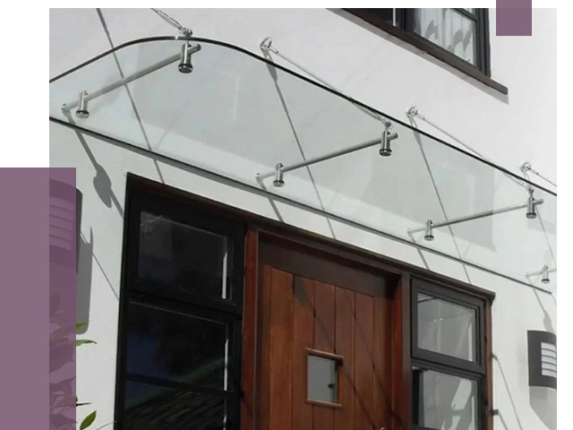 Стеклянные козырьки в Апшеронске от 18959 руб. | ПРОЛЁТ-Пшр