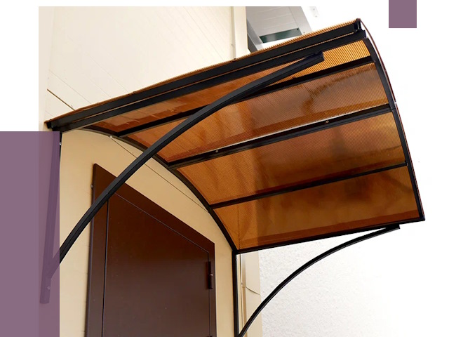 Недорогие козырьки в Апшеронске от 7604 руб.  | ПРОЛЁТ-Пшр