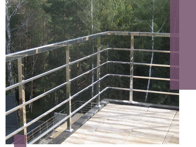 Парапеты из нержавеющей стали в Апшеронске — изготовление и монтаж