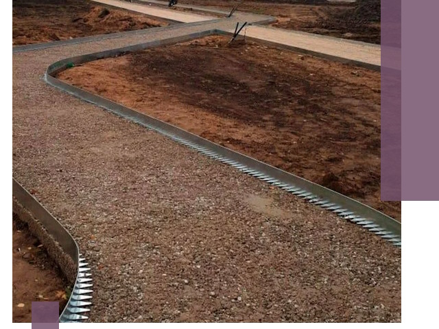 Металлические бордюры под ключ в Апшеронске — изготовление и монтаж