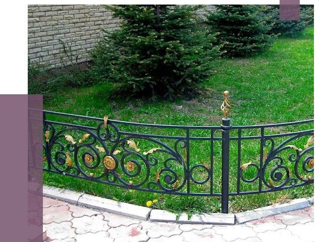 Кованые газонные ограждения в Апшеронске от 7635 руб. — ПРОЛЁТ-Пшр