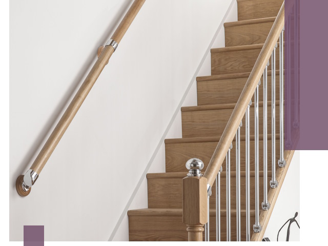 Пристенные поручни из стали и нержавейки под монтаж в Апшеронске