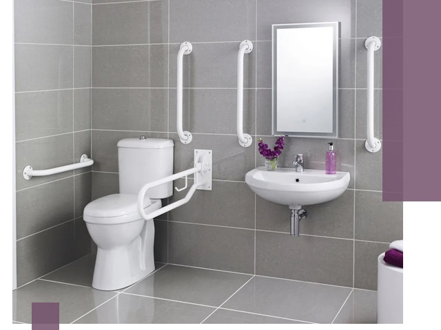 Поручни для санузлов в Апшеронске: установка, ремонт и монтаж